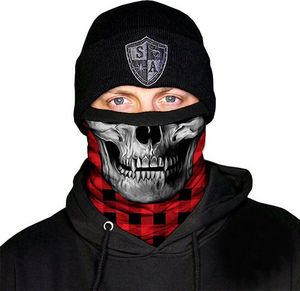 SA Co. SA Co. Chusta Wielofunkcyjna Frost Tech Face Shield Lumberjack Red Skull uniwersalny 1