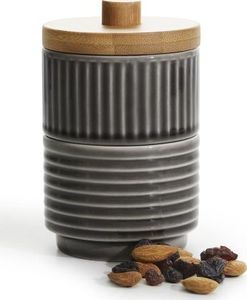 Sagaform 2 miseczki do serwowania/cukiernica z pokrywką Sagaform Coffee , szare, ceramika/bambus, śred. 8 x 13 cm 1