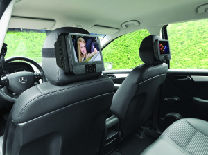 Odtwarzacz przenośny Lenco DVP-938, 2 ekrany 9", CD, USB, SD, 2 piloty, 2 x słuchawki 2