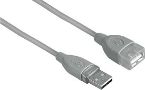 Kabel USB Hama USB-A - USB-A 1.8 m Szary (45027) 1