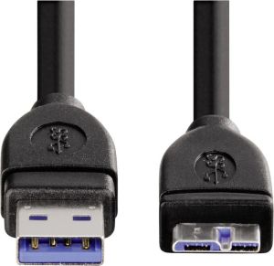 Kabel USB Hama USB-A - microUSB 1 m Czarny (00054507) 2