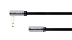 Kabel Kruger&Matz Jack 3.5mm - Jack 3.5mm 1m srebrny (KM0315K) 1