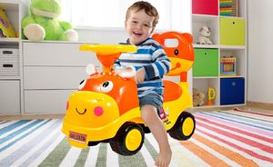 MalPlay Jeździk Hipcio Pomarańczowy 3