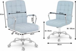 Krzesło biurowe Sofotel Benton Niebieskie 7