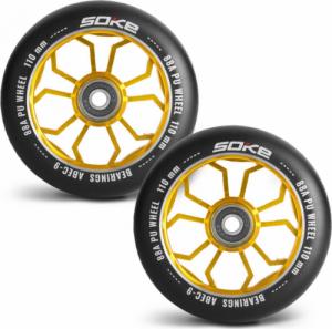 Soke Kółka do hulajnogi 110 mm złote 2 szt. 5