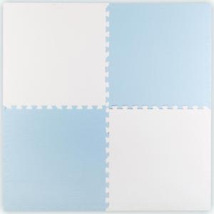 Ricokids Duża mata piankowa edukacyjna puzzle Ricokids niebiesko-biała 1