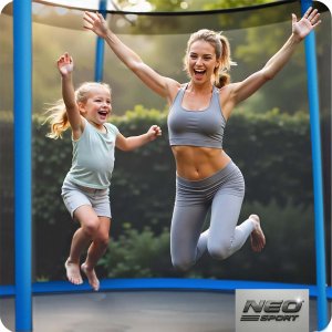 Trampolina ogrodowa Neo-Sport NS-06W181 z siatką wewnętrzną 6 FT 183 cm 5