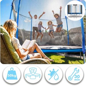 Trampolina ogrodowa Neo-Sport NS-06Z181 z siatką zewnętrzną 6 FT 183 cm 7