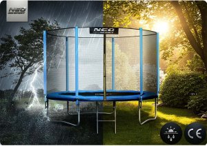 Trampolina ogrodowa Neo-Sport NS-10Z181 z siatką zewnętrzną 10 FT 312 cm 7