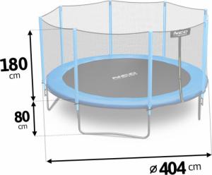 Trampolina ogrodowa Neo-Sport NS-13Z181 z siatką zewnętrzną 13.5 FT 404 cm 8