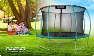 Trampolina ogrodowa Neo-Sport NS-12C181 z siatką wewnętrzną 12.5 FT 374 cm 6