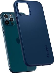Spigen Etui Spigen Thin Fit Apple iPhone 12/12 Pro Navy Blue 9