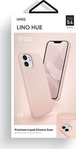Uniq UNIQ etui Lino Hue Apple iPhone 12 mini różowy/blush pink Antimicrobial 7