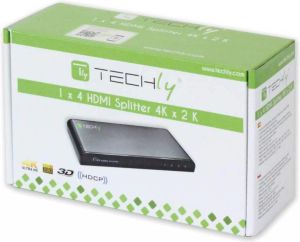 Techly Rozdzielacz Splitter HDMI 1x4 4K*30Hz 3D (306653) 3