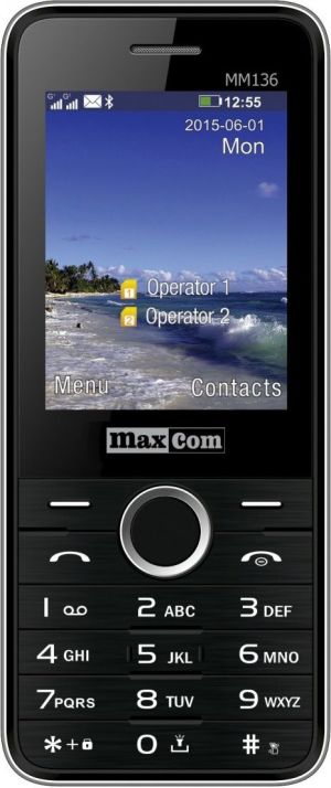 Telefon komórkowy Maxcom MM 136 Czarny (DualSIM) 1
