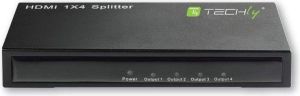 Techly Splitter audio/wideo HDMI 1/4 3D (305250) 1