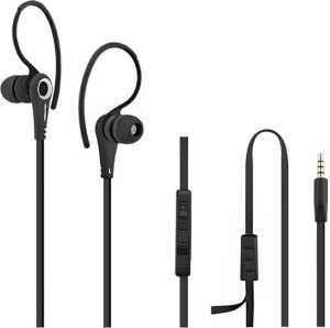 Słuchawki Qoltec Premium Sportowe Douszne z Mikrofonem Czarne (50807) 2