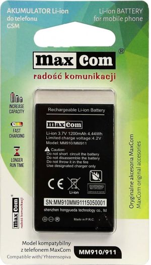 Bateria Maxcom LI-ION MM910/911 (AKUMULATORMAXCOMMM910) 1