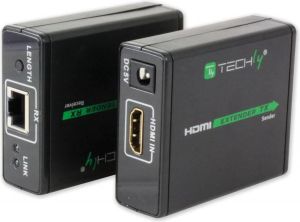 System przekazu sygnału AV Techly Extender HDMI po skrętce kat 5e/6a/7 (309739) 2