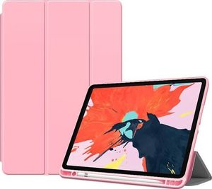 Etui na tablet Alogy Etui Alogy Smart Case do Apple iPad 10.2 2019 7Gen Różowe + Folia + Rysik uniwersalny 1