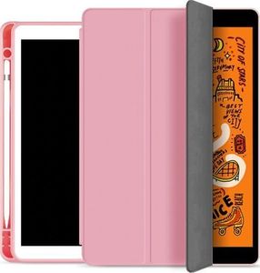 Etui na tablet Alogy Etui Alogy Smart Case do Apple iPad 10.2 2019 7Gen Różowe + Folia + Rysik uniwersalny 2
