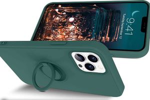 Alogy Etui silikonowe Ring Ultra Slim Alogy do iPhone 12/ 12 Pro 6.1 Zielone uniwersalny 2