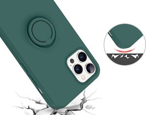 Alogy Etui silikonowe Ring Ultra Slim Alogy do iPhone 12/ 12 Pro 6.1 Zielone uniwersalny 3