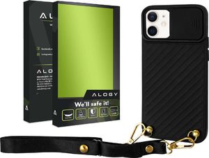 Alogy Etui ochronne CrossBody Alogy z paskiem na ramię do iPhone 12 Mini 5.4 Czarne uniwersalny 5