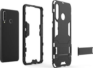 Alogy Etui Alogy Stand Armor do Huawei P30 Lite czarne + szkło uniwersalny 4