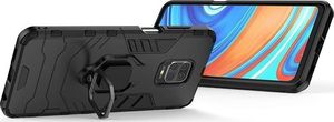 Alogy Etui Alogy Stand Ring Armor do Xiaomi Redmi Note 9S/ Pro/ Max czarne + Szkło Alogy Full uniwersalny 5
