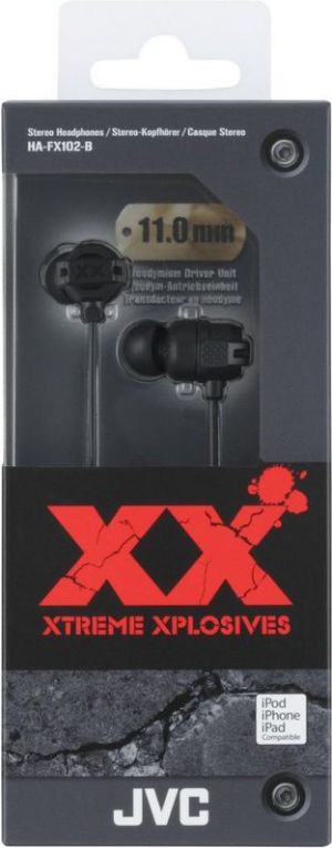 Słuchawki JVC HA-FX102, czarne 2