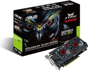 Karta graficzna Asus GeForce GTX 950 STRIX 2GB GDDR5 (128 bit) 2x DVI, HDMI, DP, Box (STRIX-GTX950-DC2OC-2GD5-GAMING) 4