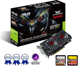 Karta graficzna Asus GeForce GTX 950 STRIX 2GB GDDR5 (128 bit) 2x DVI, HDMI, DP, Box (STRIX-GTX950-DC2OC-2GD5-GAMING) 1