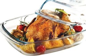 Termisil Naczynie Żaroodporne Brytfanna Szklana z Pokrywką 5,5 l Termisil uniwersalny 2