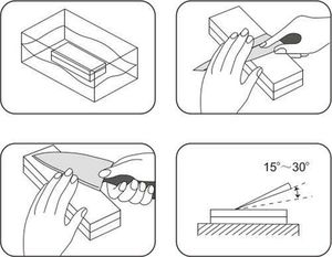 Taidea Kamień Wodny do Ostrzenia Noży Ostrzałka Kamienna Taidea (10000) TP7100 + Akcesoria uniwersalny 3