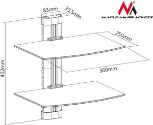 Maclean Uchwyt do DVD MC-662 9