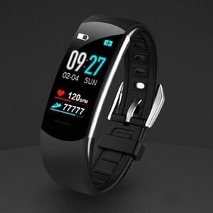 Smartband Rubicon RNCE59 Czarny + Czerwony Pasek 5