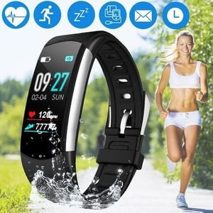 Smartband Rubicon RNCE59 Czarny + Czerwony Pasek 6