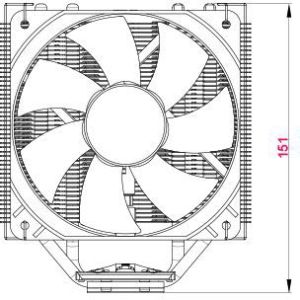 Chłodzenie CPU Zalman CNPS10X Performa + 10