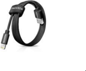 Kabel USB ADATA USB-A - Lightning 1 m Czarny (AMFIPL-100CM-CBK) 2