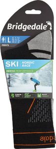 Bridgedale Skarpety narciarskie Bridgedale Ski Nordic Race Merino P - black/stone 36 - 39 2