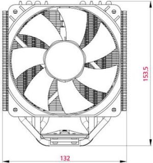 Chłodzenie CPU Zalman CNPS11X Performa Plus 13