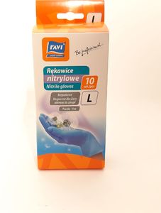 Ravi Rękawice nitrylowe L, 10szt. antyalergic 1