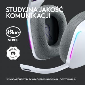 Słuchawki Logitech G733 Lightspeed Białe (981-000883) 9