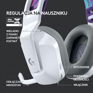 Słuchawki Logitech G733 Lightspeed Białe (981-000883) 5