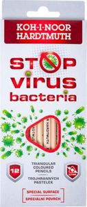 Koh I Noor Kredki Stop Virus Bacteria 12 kolorów 1