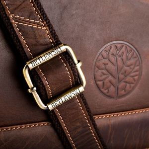 Betlewski Skórzana Torba Męska Na Ramię Duża Betlewski, Tbg-Ht-202-Brown 3