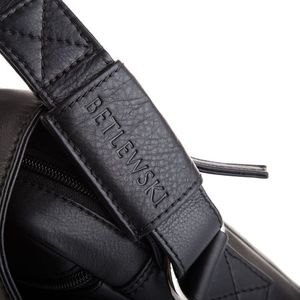Betlewski Skórzana Torba Męska Mała Listonoszka Betlewski, Tbg-Ym-103-Black 3