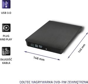 Napęd Qoltec DVD-RW USB 3.0 (51857) 4