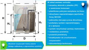 Eko House Oczyszczalnia ścieków VH6P + studnia chłonna 4